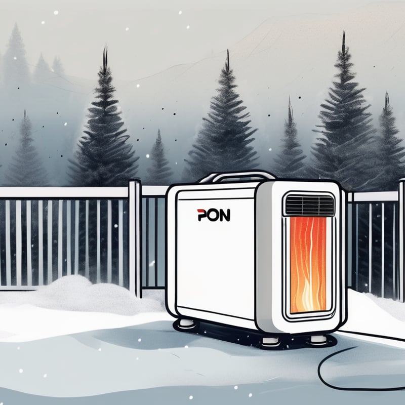 A portable heating unit from pon energy rental