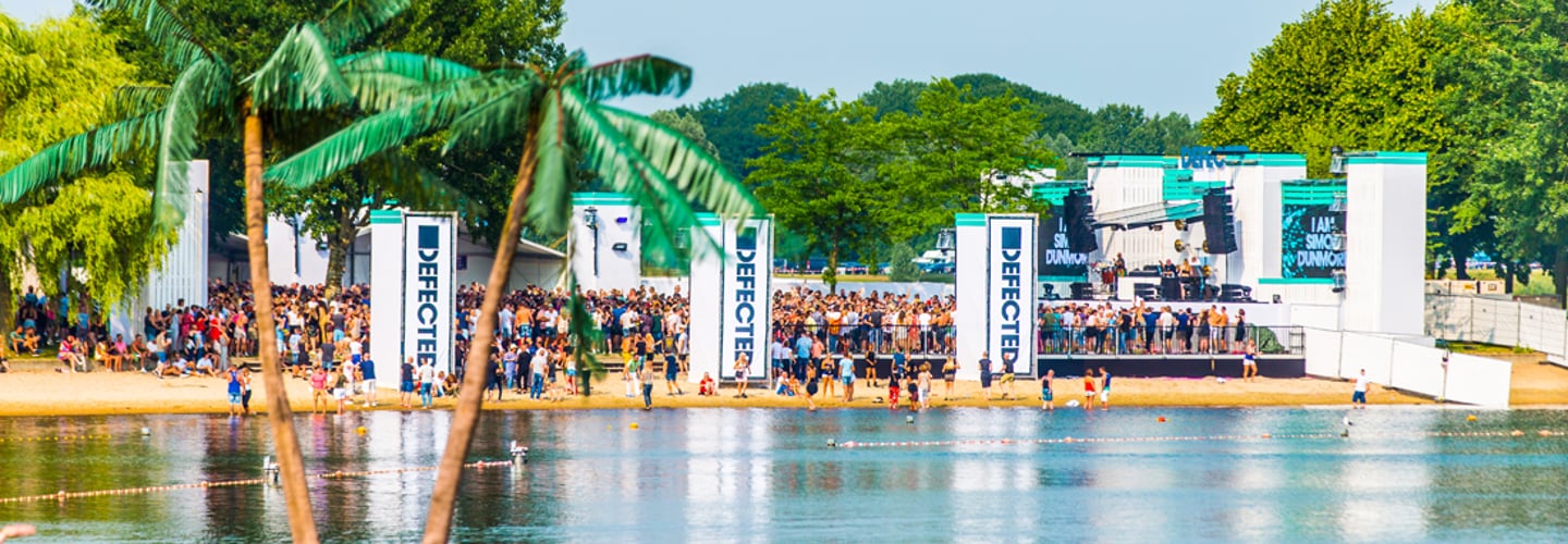 festival near water many people